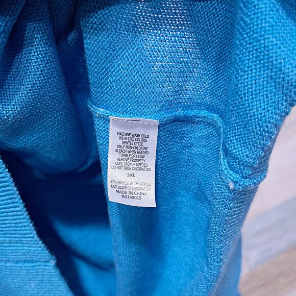 AT&T Internet Employee Crewneck Sweater Blue Lightweight Soft Mens 3XL XXL - Picture 7 of 7